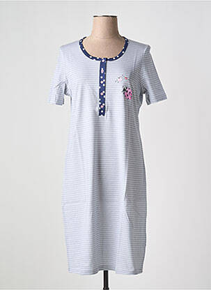 Chemise de nuit imprimé rayures gris RINGELLA femme