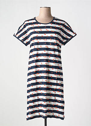 Chemise de nuit imprimé rayures bleu RINGELLA femme