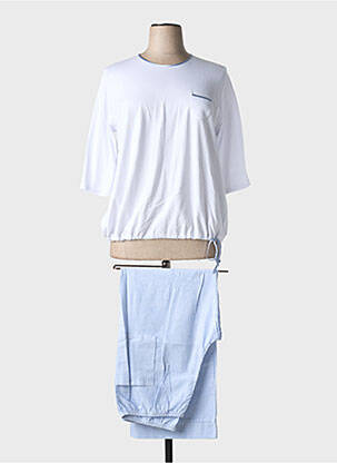 Pyjama manches courtes blanc LE CHAT femme