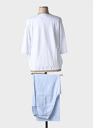 Pyjama manches courtes blanc LE CHAT femme