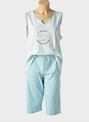 Pyjama coupe droite bleu CHRISTIAN CANE femme