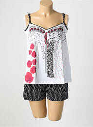 Pyjashort sérigraphie floquée blanc RINGELLA femme