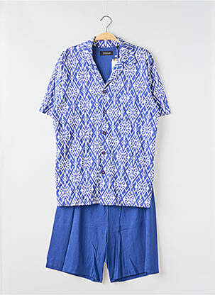 Pyjashort fermeture boutonnée sur le devant bleu RINGELLA homme