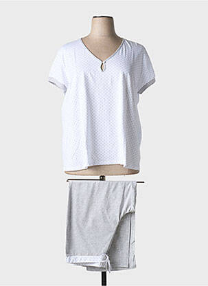 Pyjama blanc LE CHAT pour femme