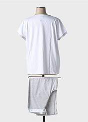Pyjama blanc LE CHAT pour femme seconde vue