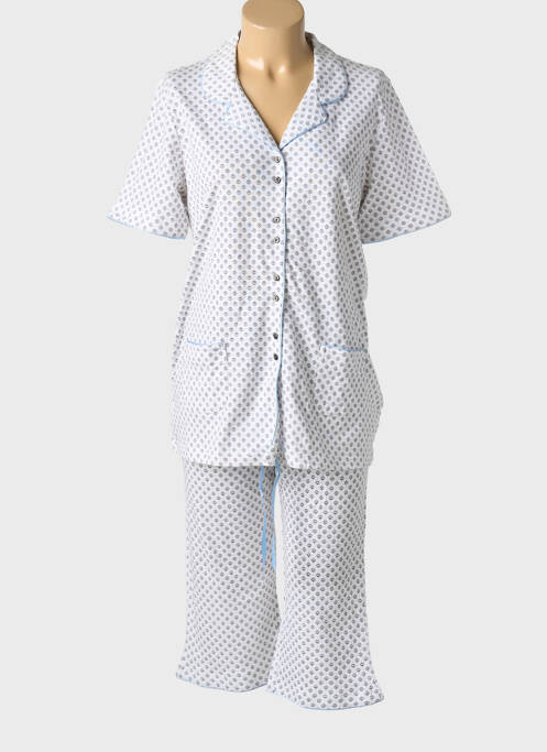 Pyjama blanc CHERIE LINE pour femme