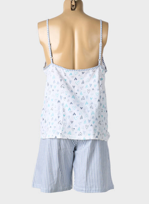 Pyjashort blanc VANIA pour femme