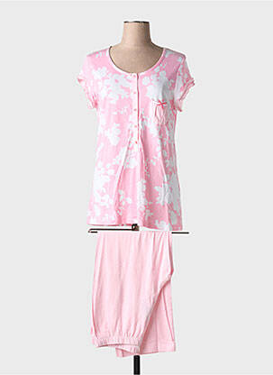 Pyjama manches courtes rose RINGELLA femme