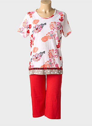 Pyjama tissage jersey rouge ROSE POMME femme