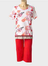 Pyjama tissage jersey rouge ROSE POMME femme
