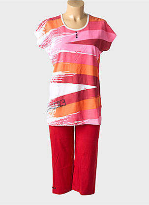 Pyjama tissage jersey rouge ROSE POMME femme