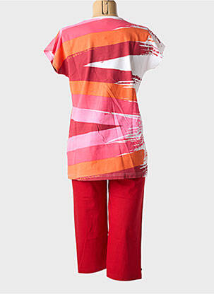Pyjama tissage jersey rouge ROSE POMME femme