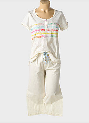 Pyjama tissage jersey beige CHRISTIAN CANE femme