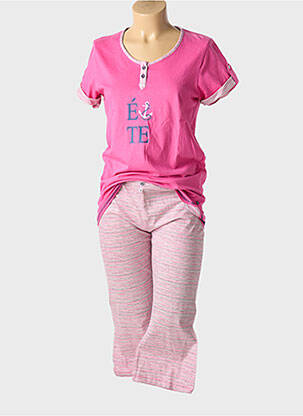 Pyjama tissage jersey rose CHRISTIAN CANE femme