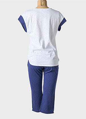 Pyjama tissage jersey bleu BARANDI femme
