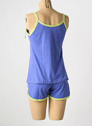 Pyjama tissage jersey bleu LILY ROSE femme
