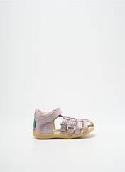 Sandales/Nu pieds rose KICKERS pour fille seconde vue