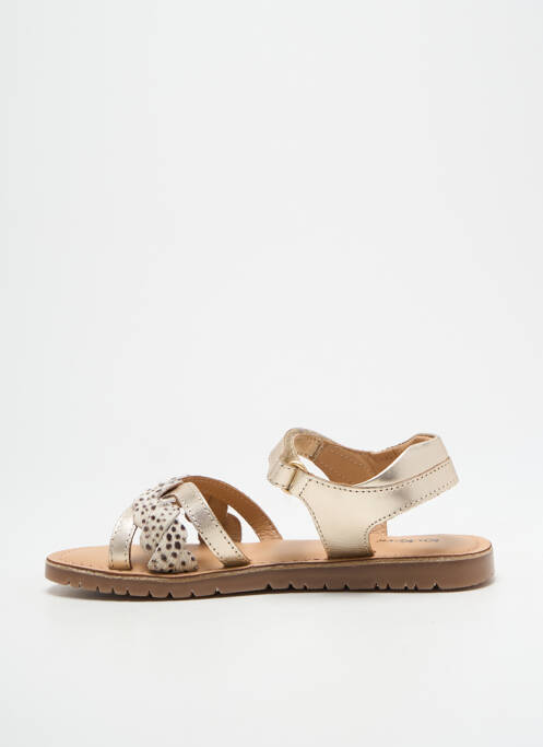 Sandales/Nu pieds or KICKERS pour fille