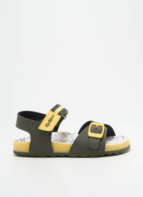 Sandales/Nu pieds vert KICKERS pour garçon