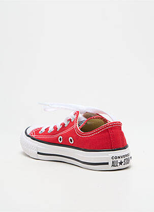 Baskets bout rond bout rond rouge CONVERSE enfant
