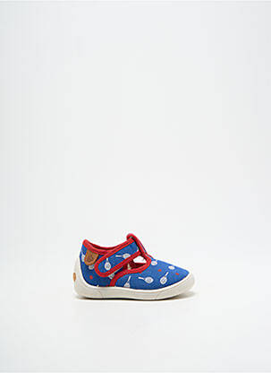 Chaussons/pantoufles voute plantaire bout rond bleu BABYBOTTE garçon