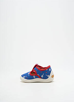 Chaussons/pantoufles voute plantaire bout rond bleu BABYBOTTE garçon
