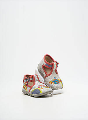 Chaussons/pantoufles semelle extérieure textile gris GBB garçon