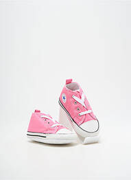 Chaussons/pantoufles semelle extérieure textile bout rond rose CONVERSE fille