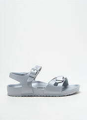 Sandales/Nu pieds argent BIRKENSTOCK pour fille seconde vue