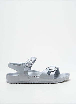 Sandales/Nu pieds argent BIRKENSTOCK pour fille
