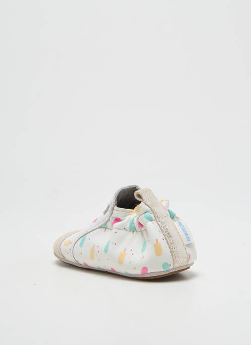 Chaussons/Pantoufles blanc ROBEEZ pour fille