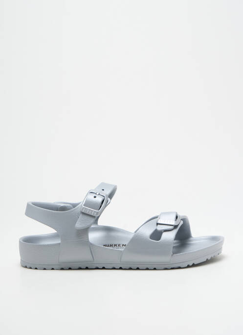 Sandales/Nu pieds argent BIRKENSTOCK pour fille