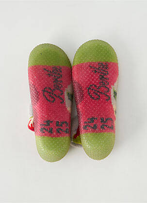 Chaussons/pantoufles bout rond bout rond vert BERTHE AUX GRANDS PIEDS fille