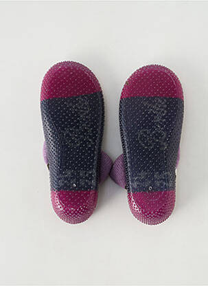 Chaussons/pantoufles bout rond bout rond violet BERTHE AUX GRANDS PIEDS fille