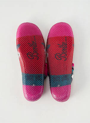 Chaussons/pantoufles bout rond bout rond rose BERTHE AUX GRANDS PIEDS fille