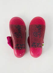 Chaussons/Pantoufles rose BERTHE AUX GRANDS PIEDS pour fille seconde vue