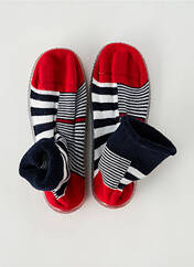 Chaussons/Pantoufles rouge BERTHE AUX GRANDS PIEDS pour garçon seconde vue