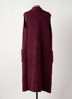 Gilet sans manche coupe droite violet CLAUDIUS femme