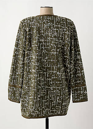 Veste casual coupe droite vert D.SPORT femme