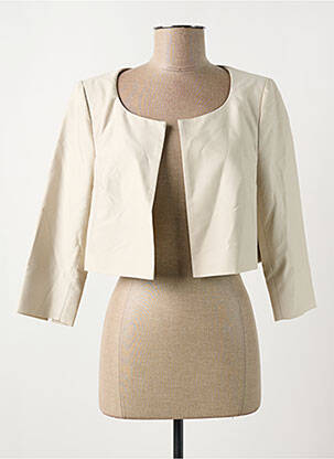 Veste casual col rond beige DEVERNOIS femme