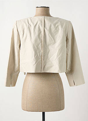 Veste casual col rond beige DEVERNOIS femme