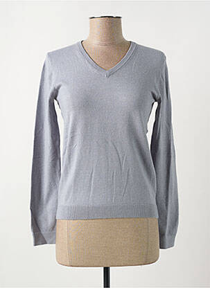Pull coupe cintrée manches longues gris COMPAGNIA DEL CACHEMIRE femme