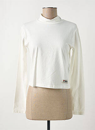T-shirt manches longues manches longues blanc FILA femme