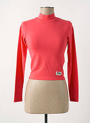 T-shirt manches longues manches longues rouge FILA femme
