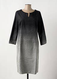 Robe mi-longue manches longues manches longues noir D.SPORT femme