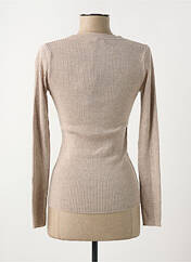 Gilet manches longues beige DEVERNOIS pour femme seconde vue