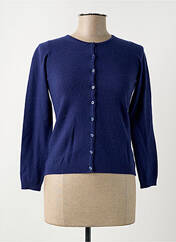 Gilet manches longues bleu CASHMERE COMPANY pour femme seconde vue