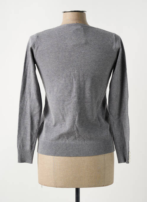 Gilet manches longues gris CASHMERE COMPANY pour femme