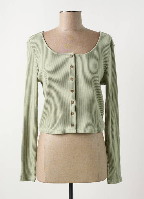 Gilet manches longues vert fonce LEVIS pour femme