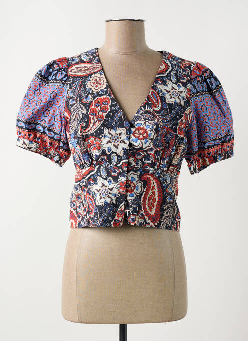 Chemisier bleu LA FEE MARABOUTEE pour femme